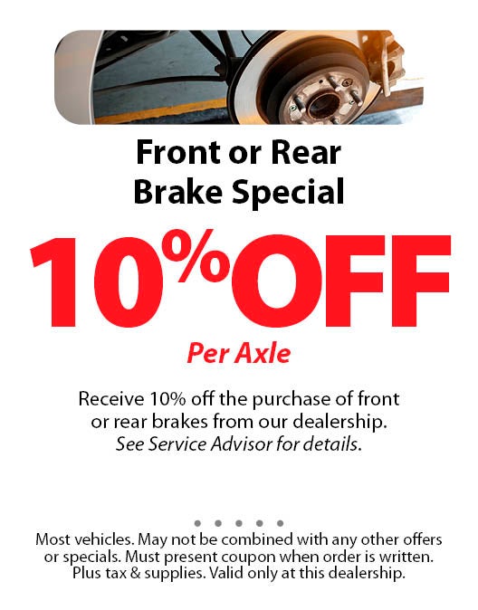 Front or Rear Brake Special